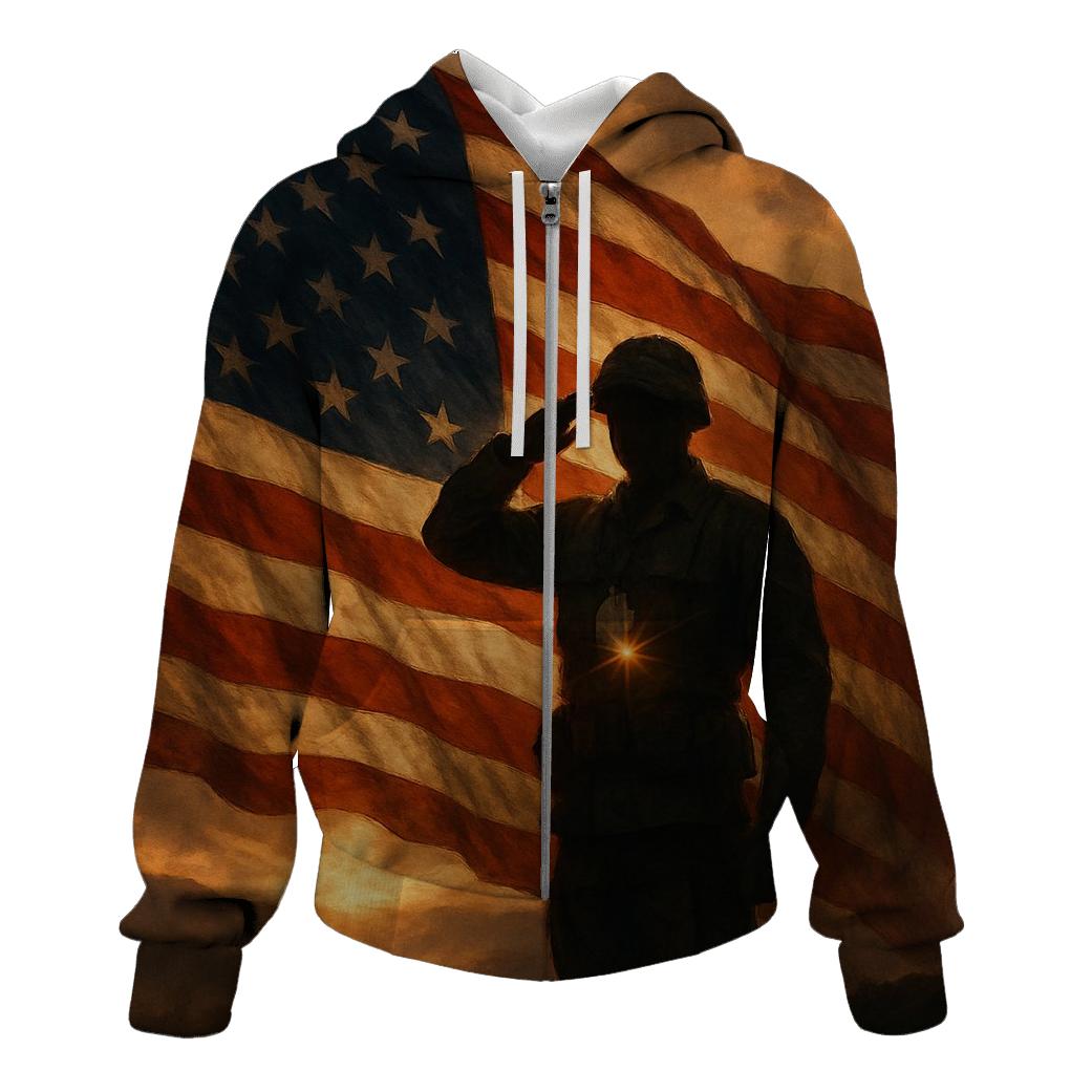 Dawn Sentinel Flag graphic hoodies