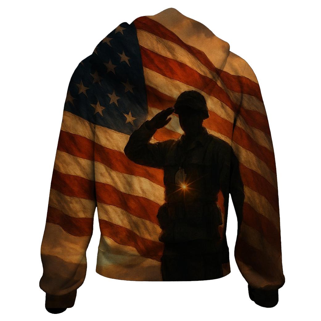 Dawn Sentinel Flag graphic hoodies