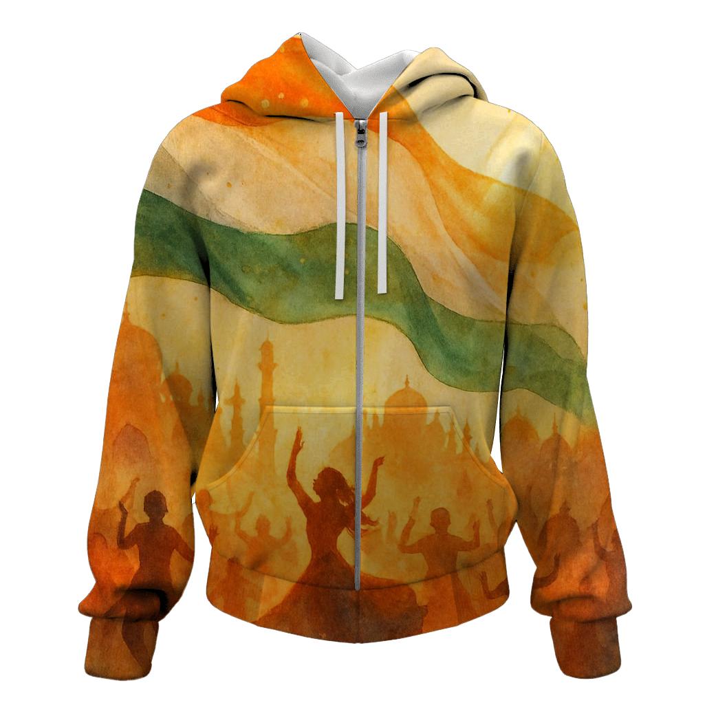 India Festival Drapery heavyweight hoodies