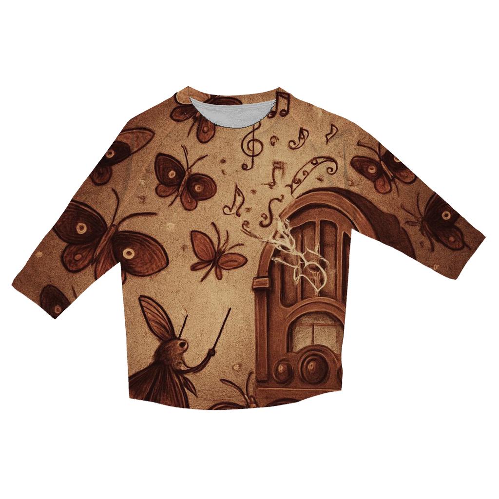 Retro Radio Moth Orchestra personalized 3/4 sleeve tees