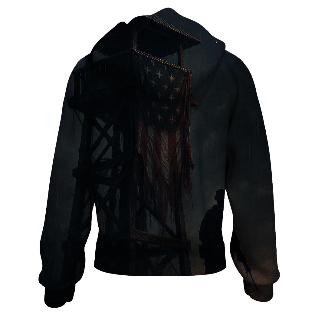 Stars And Stripes Watchtower zip-up hoodies