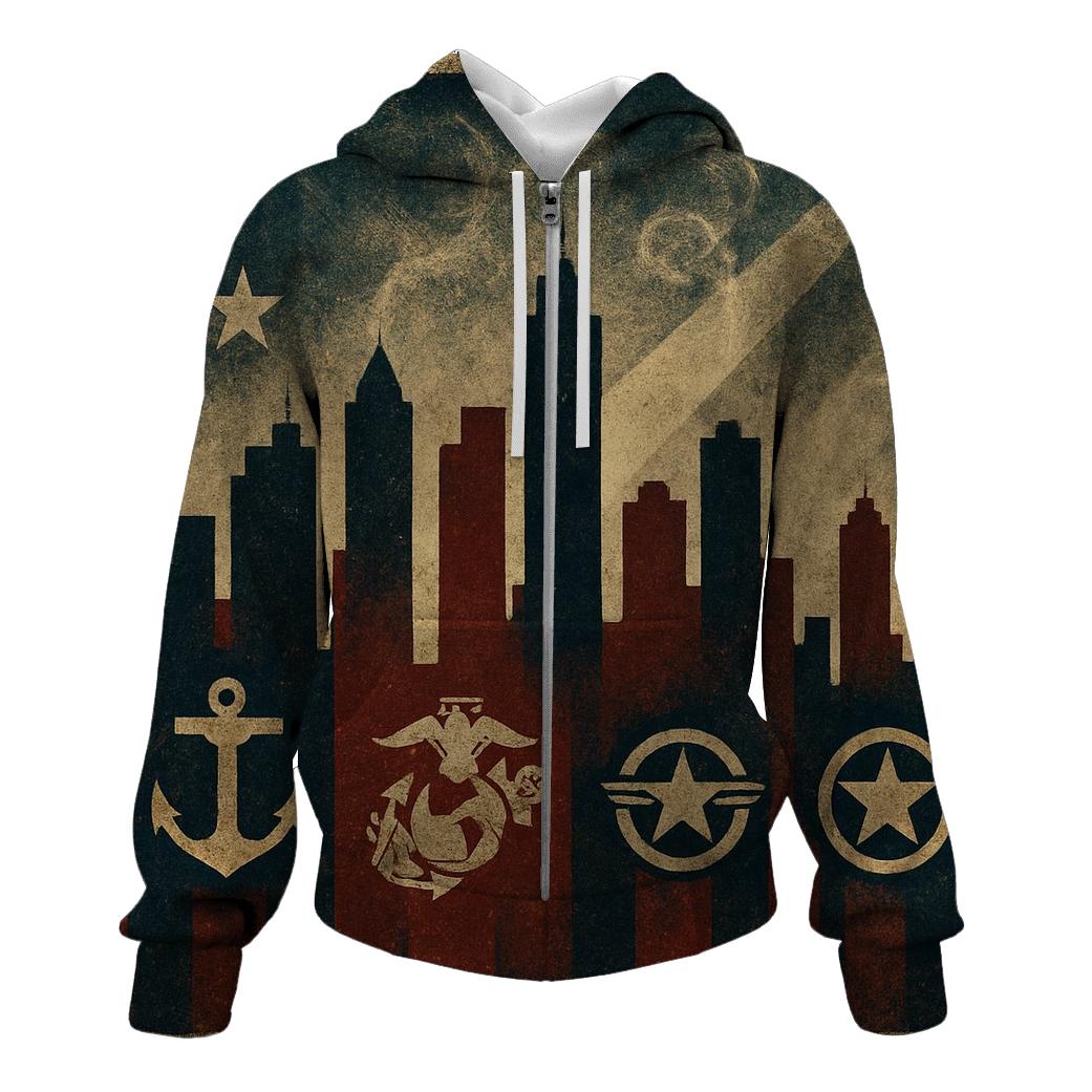 Valor Skyline Emblem custom hoodies