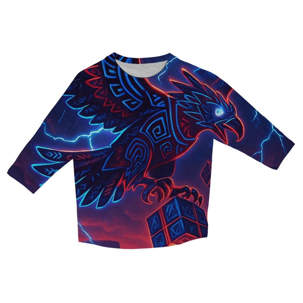 Thunderbird Neon Courier designer 3/4 sleeve blouses