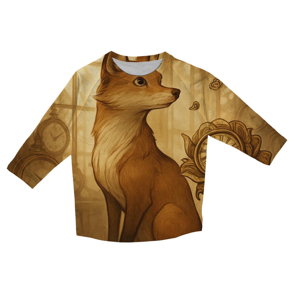 Clockwork Rose Fox cotton quarter sleeve shirts