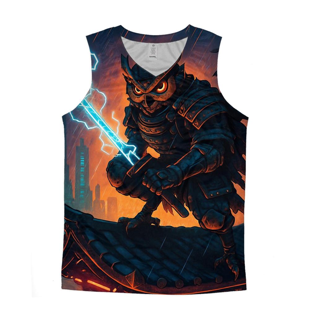 Voltage Samurai Owl casual summer tank tops