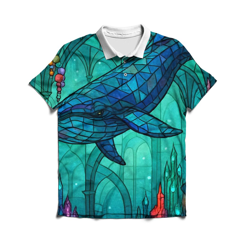 Chromatic Reef Whale designer slim fit polos