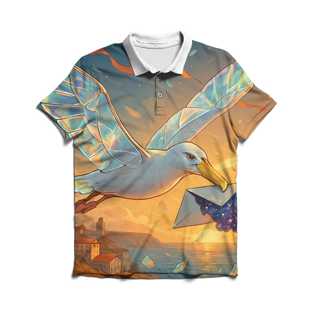 Glasswing Albatross Messenger personalized polo shirts