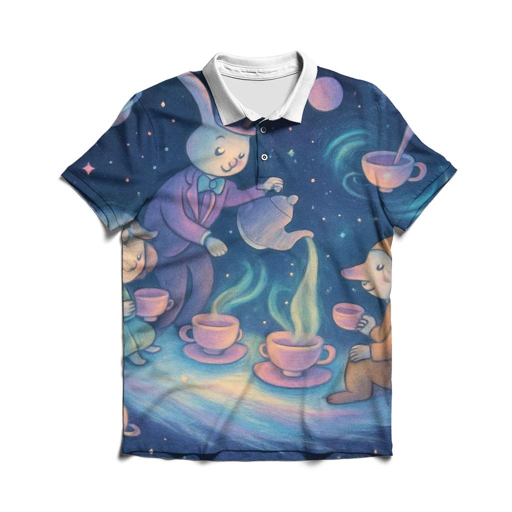 Comet Tail Tea Party personalized polo shirts