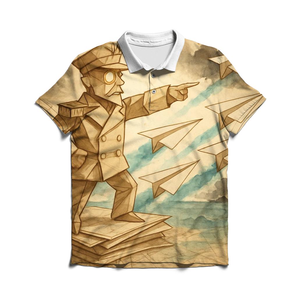 Paper Plane Fleet Admiral designer slim fit polos