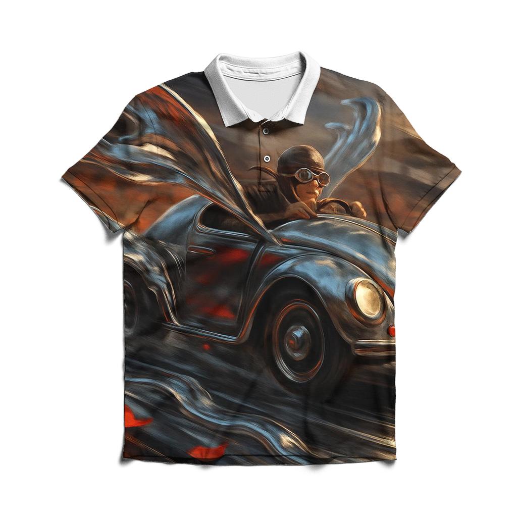 Mercury Petal Racer embroidered polo tops