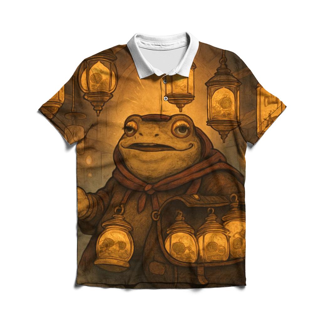 Gilded Lantern Merchant Toad branded logo polo shirts