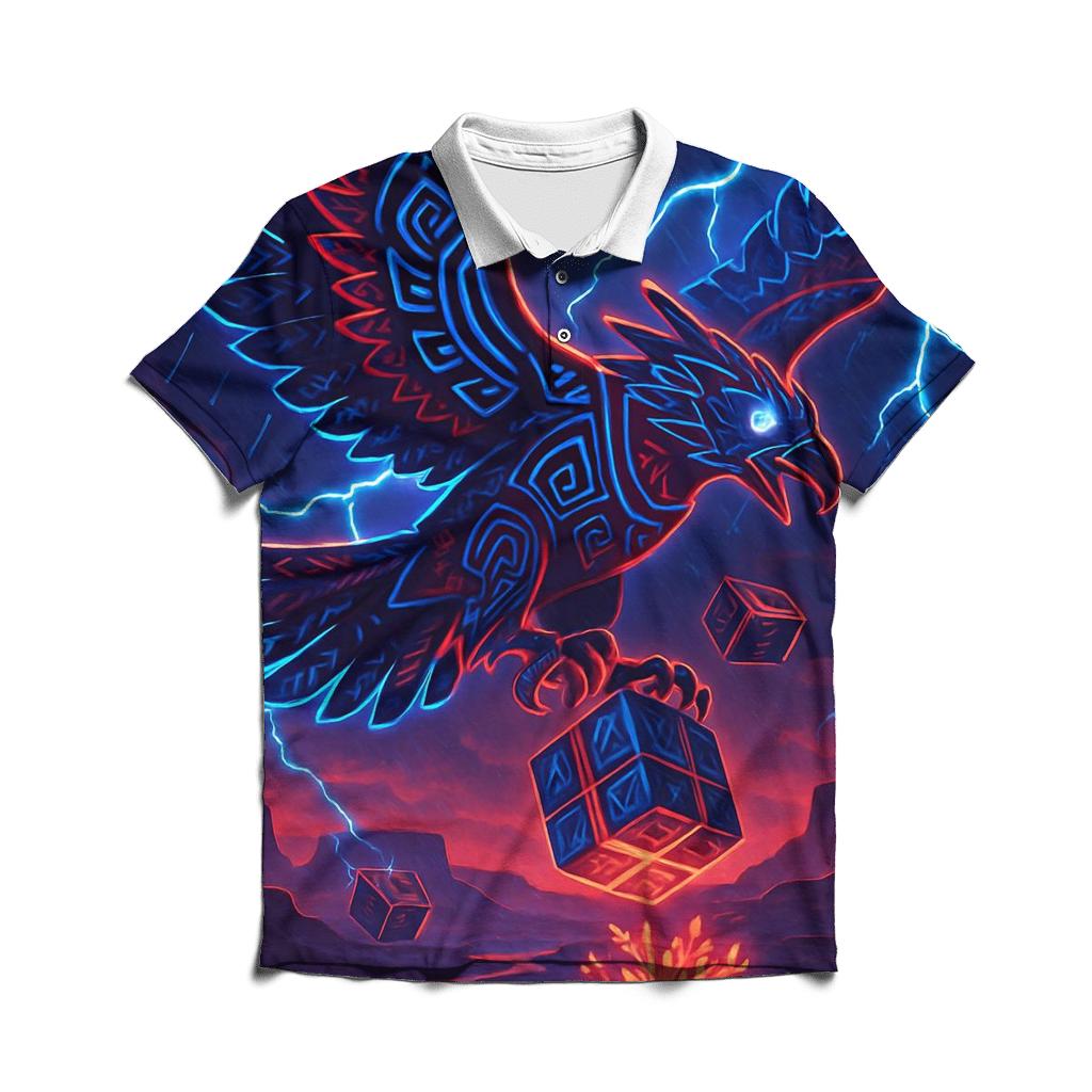 Thunderbird Neon Courier custom polo shirts
