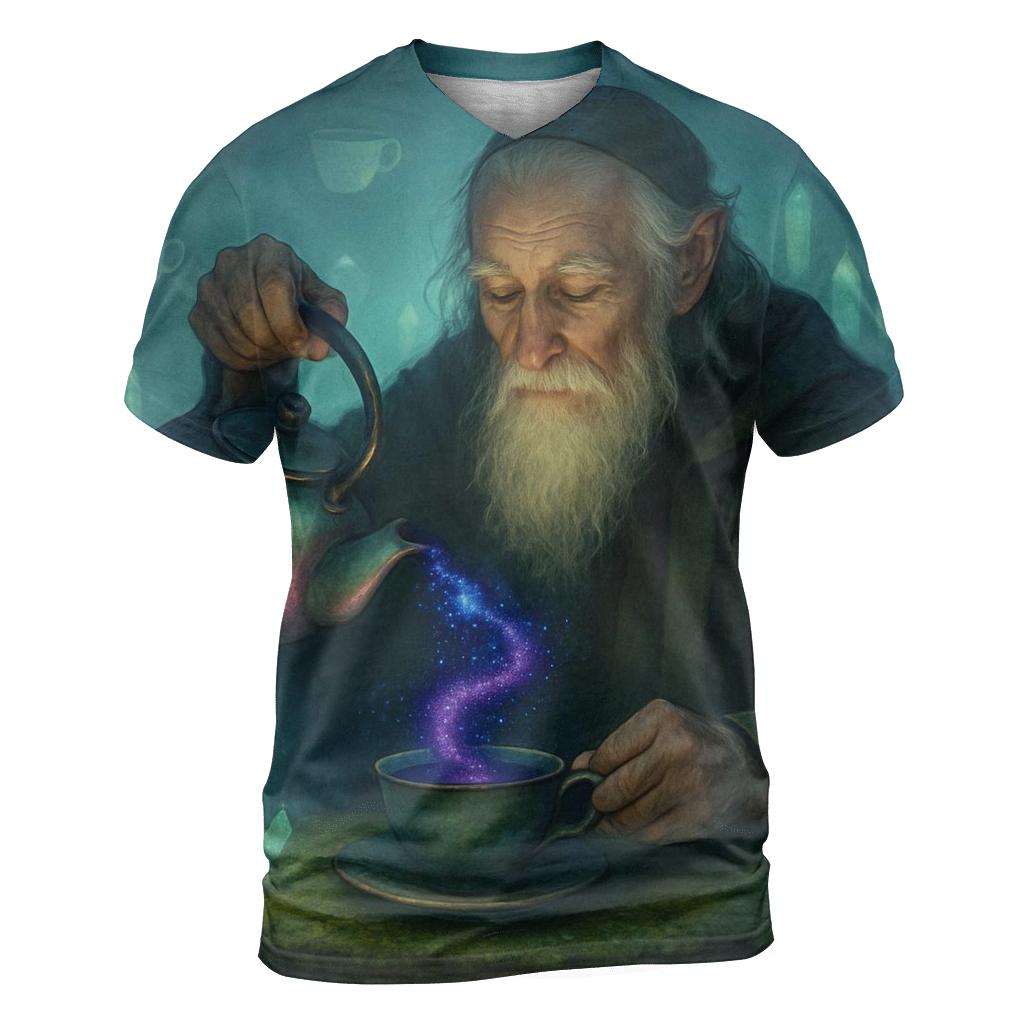 Aurora Tea Alchemist statement graphic shirts
