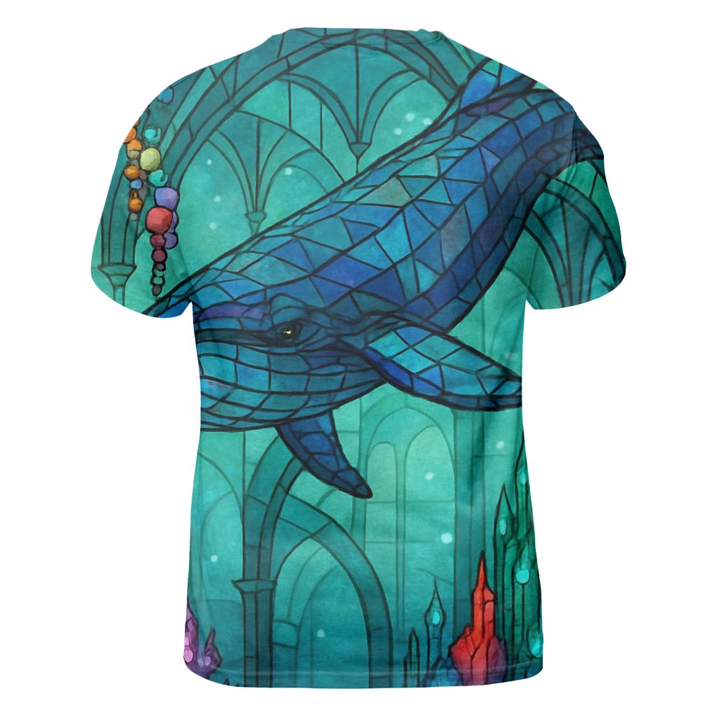 Chromatic Reef Whale designer pattern shirts