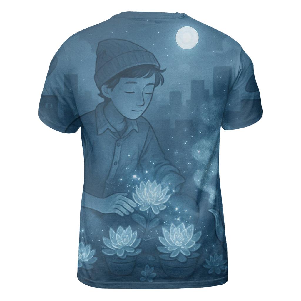 Sapphire Rooftop Gardener creative print fashion shirts