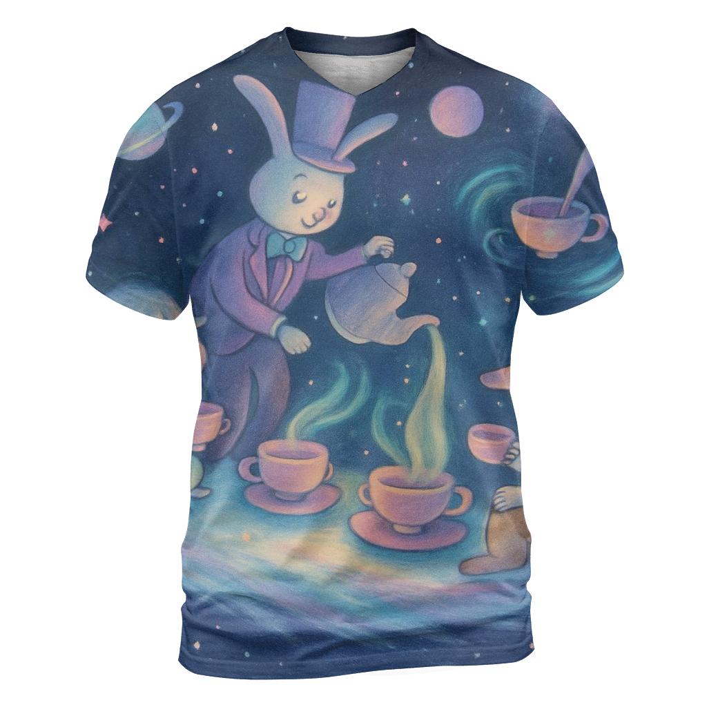 Comet Tail Tea Party unique graphic print tees