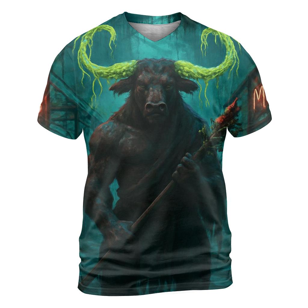 Vinebound Neon Minotaur personalized full print shirts