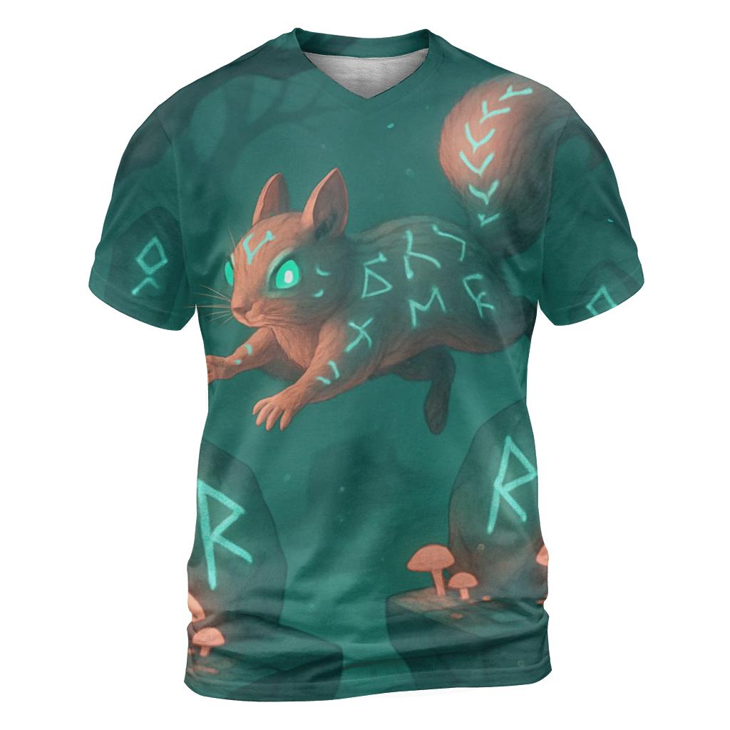 Glyphbound Squirrel unique graphic print tees