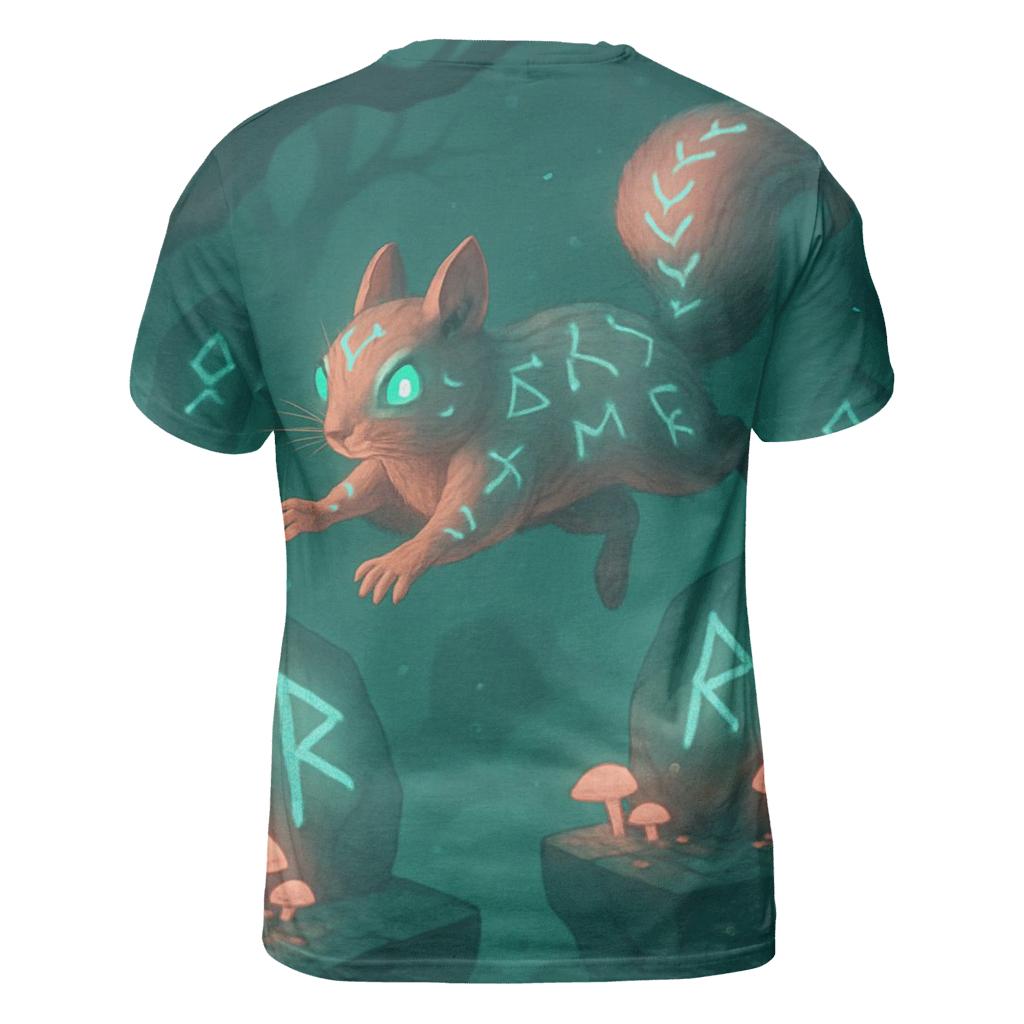 Glyphbound Squirrel unique graphic print tees