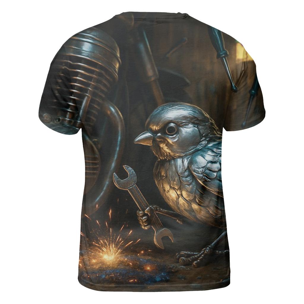 Chromed Sparrow Mechanic statement graphic shirts