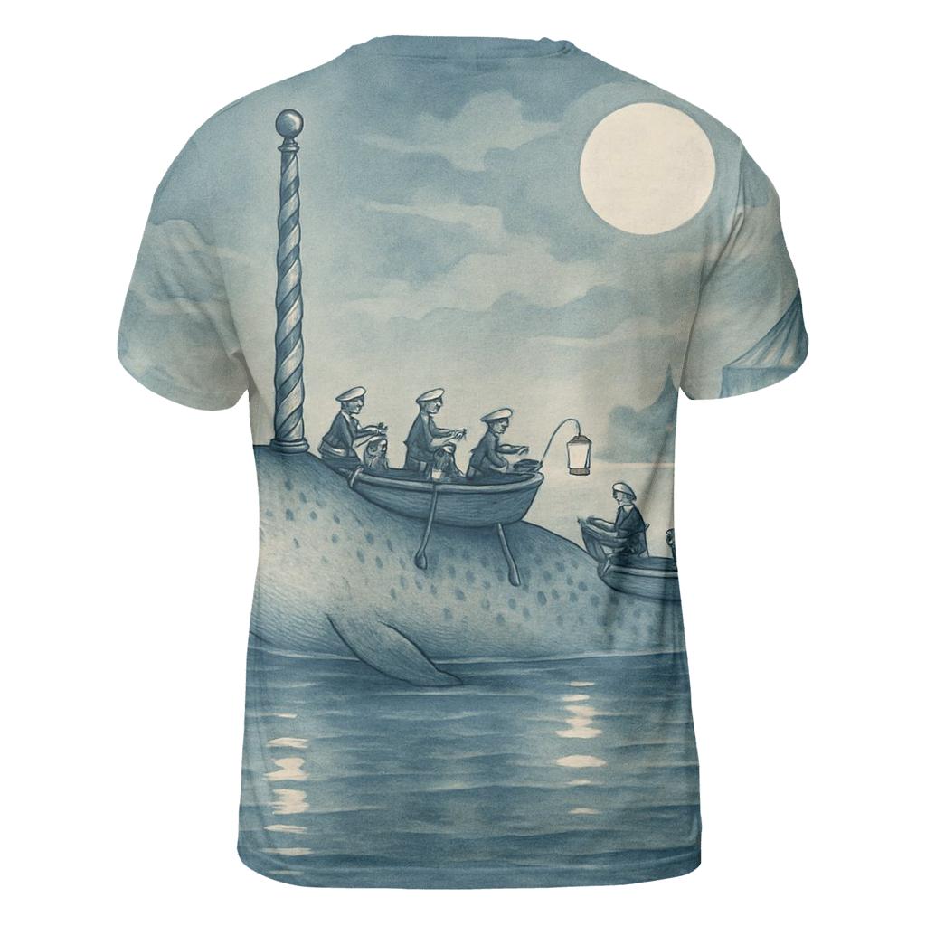 Moonlit Carousel Narwhal designer pattern shirts