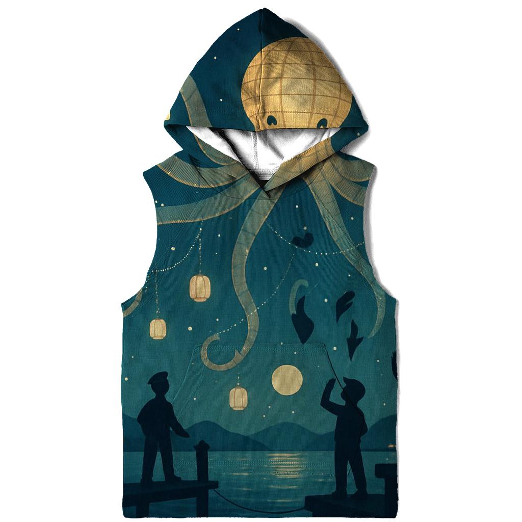 Starlit Paper Lantern Kraken custom hoodies