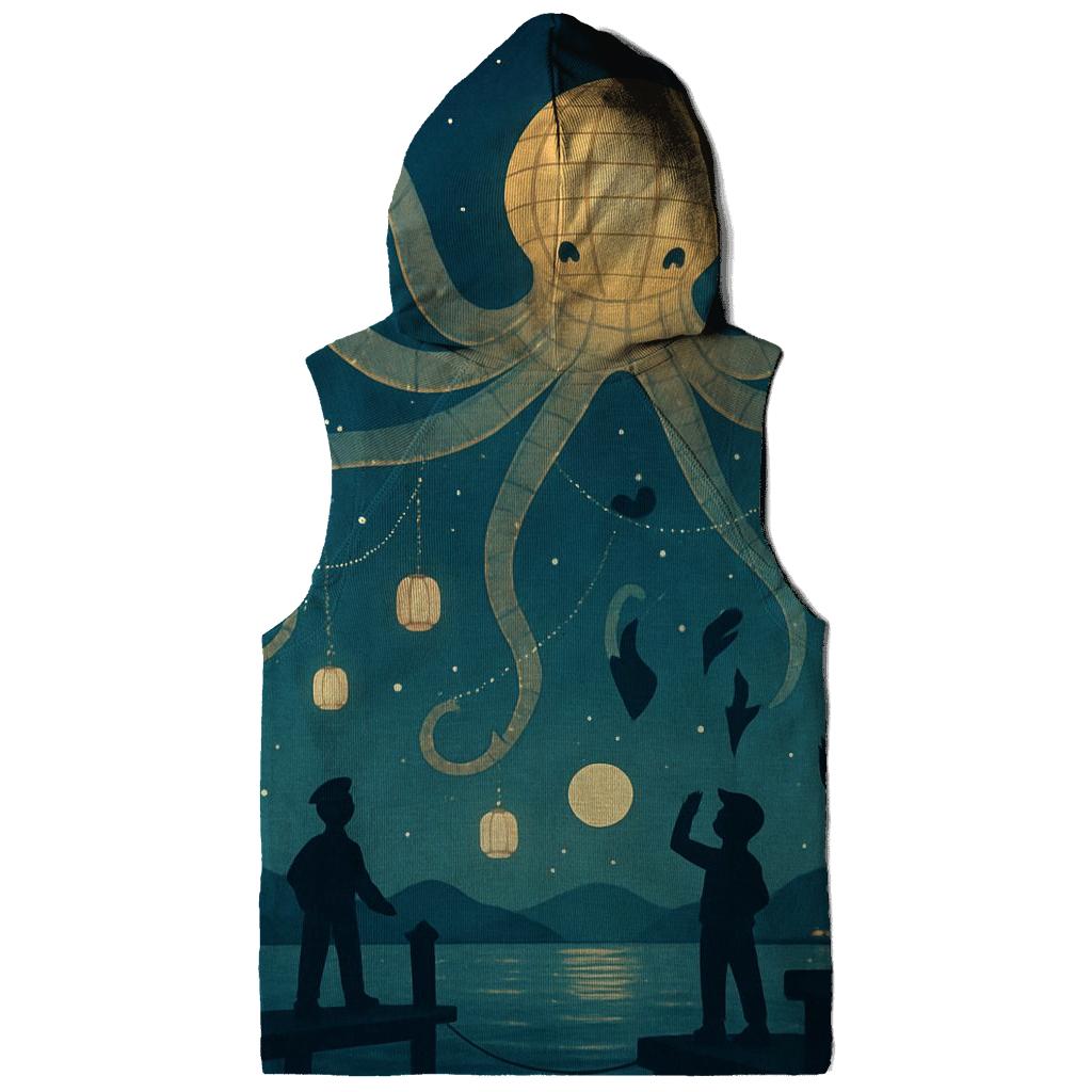 Starlit Paper Lantern Kraken custom hoodies