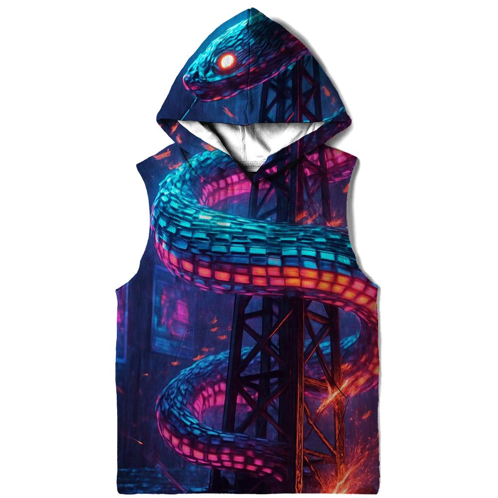 Pulse Neon Serpent hoodies fashion