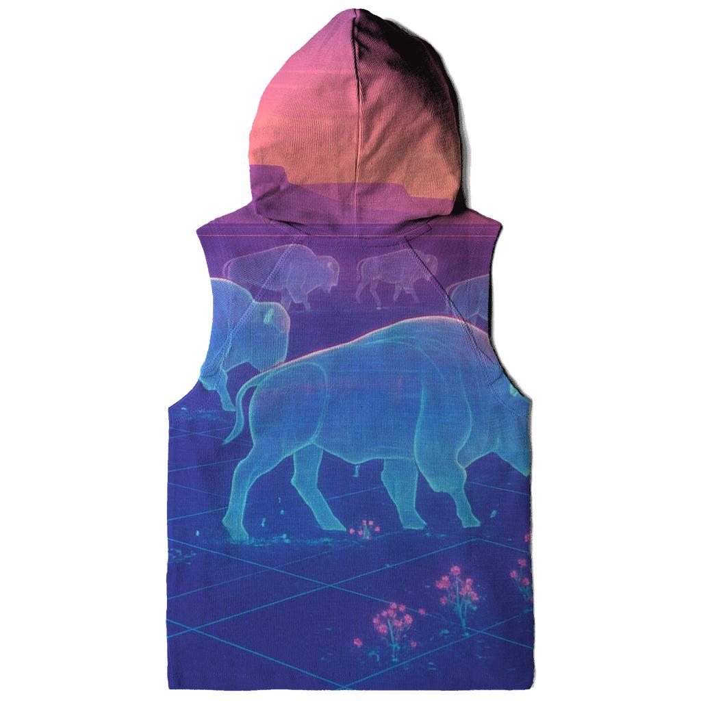 Hologram Bison Caravan graphic hoodies