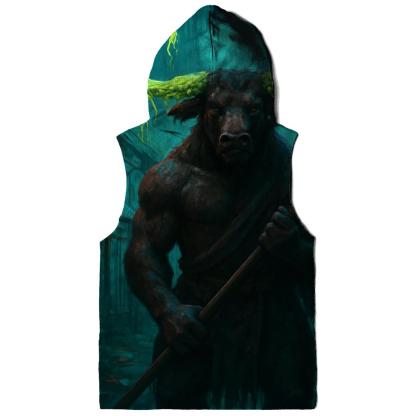 Vinebound Neon Minotaur heavyweight hoodies