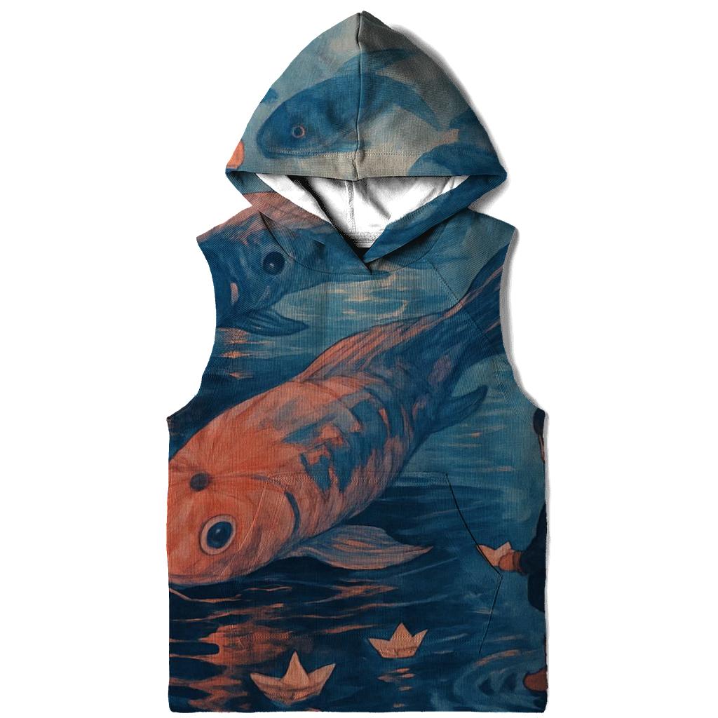 Paper Umbrella Koi zip-up hoodies