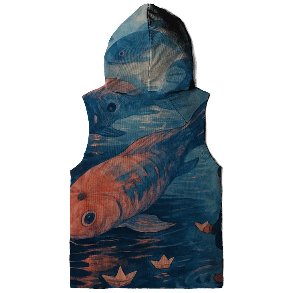 Paper Umbrella Koi zip-up hoodies