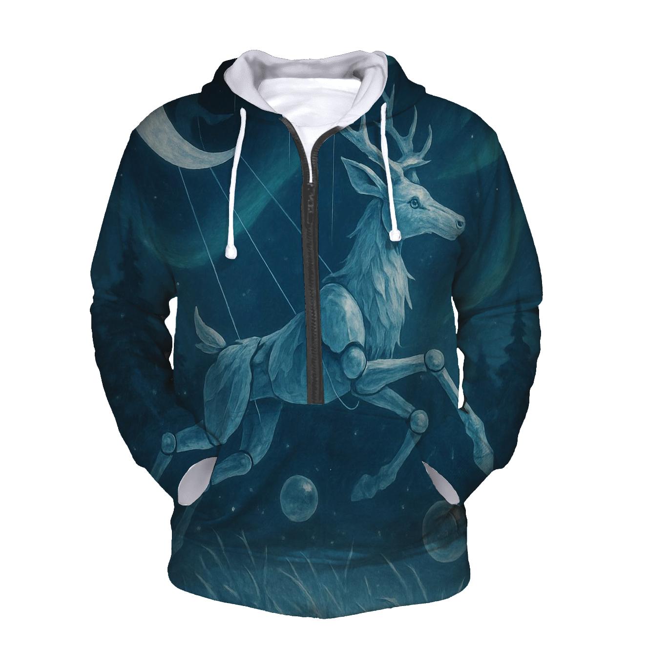 Frostbound Marionette Stag heavyweight hoodies