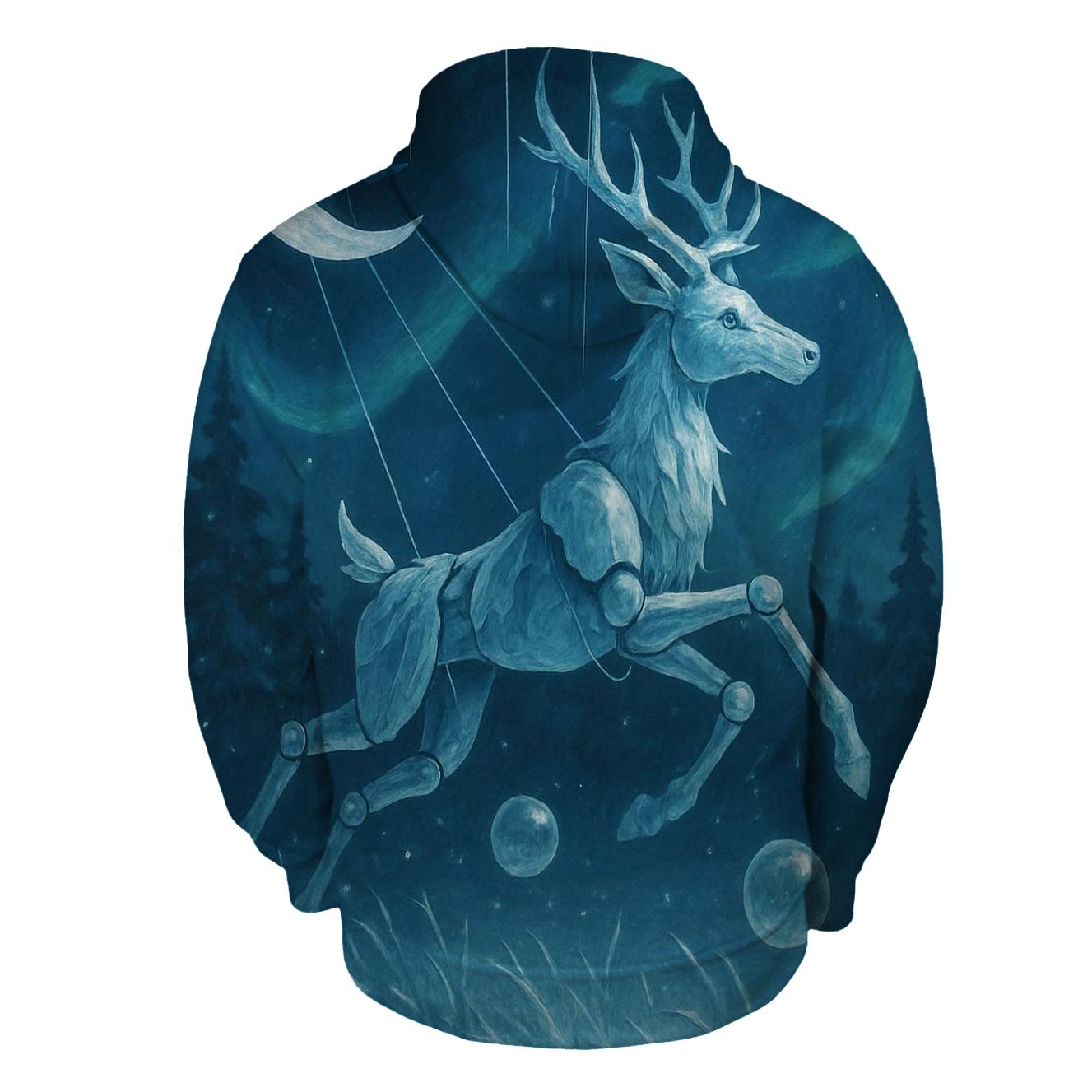 Frostbound Marionette Stag heavyweight hoodies