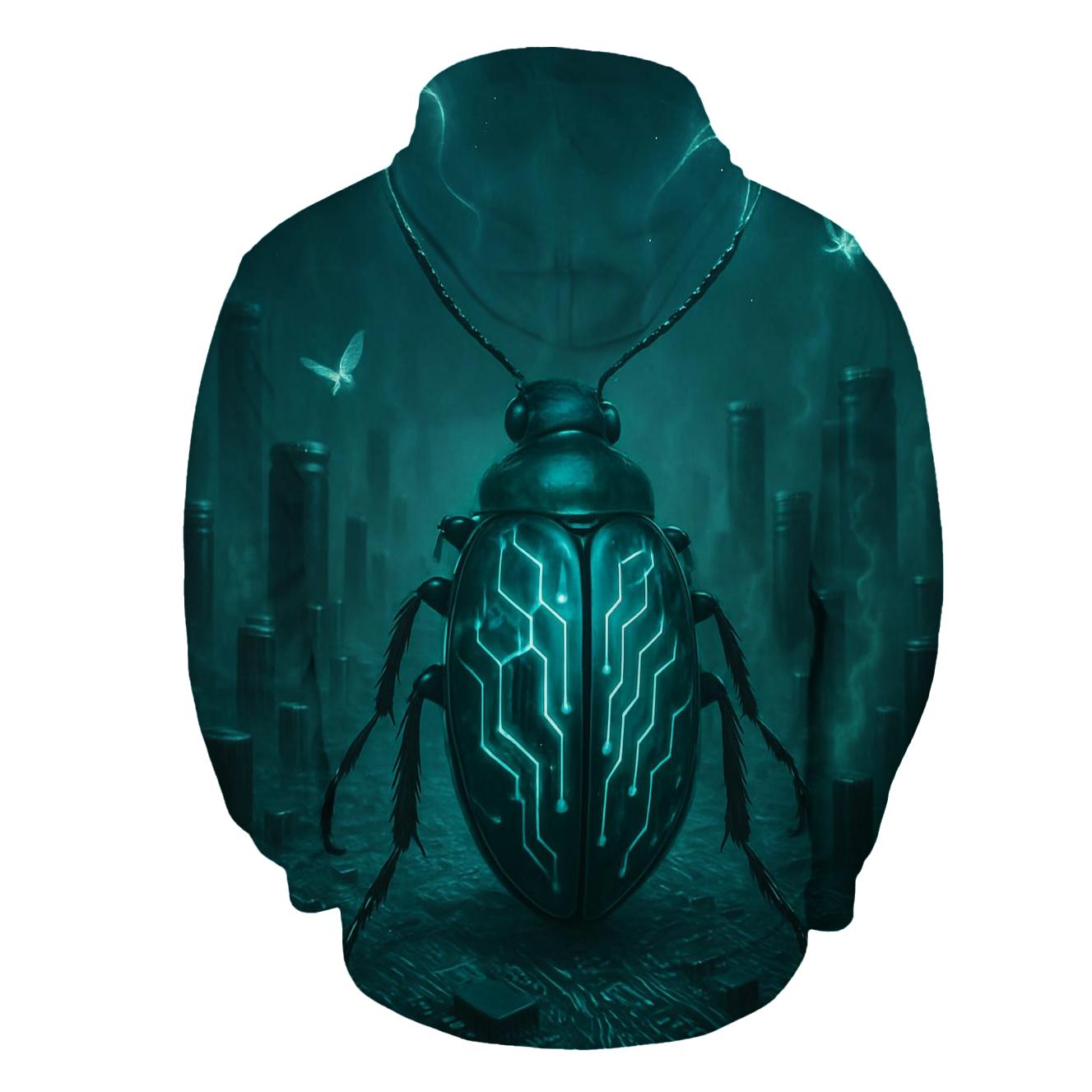 Circuitboard Monarch Beetle heavyweight hoodies
