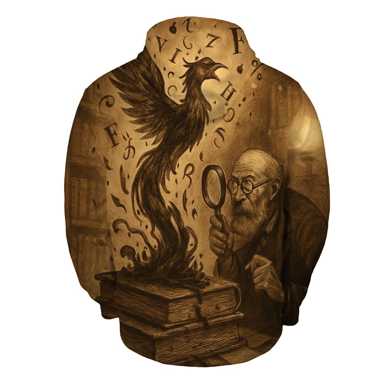 Inkspill Phoenix Archivist embroidered hoodies