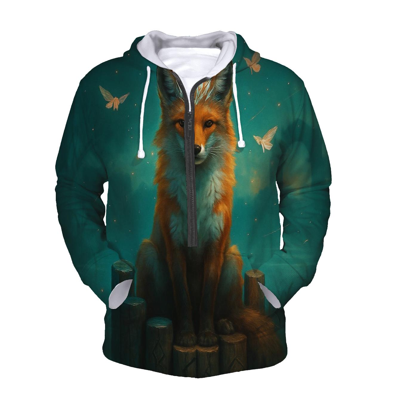 Quartz Crown Fox pullover hoodies