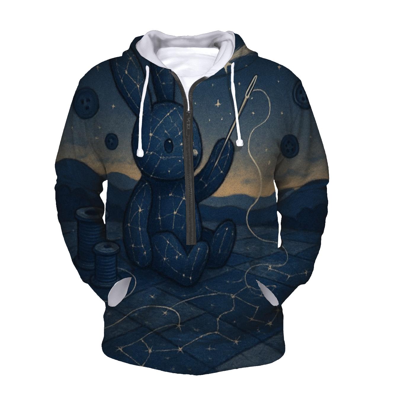 Stitched Constellation Rabbit hoodie styles