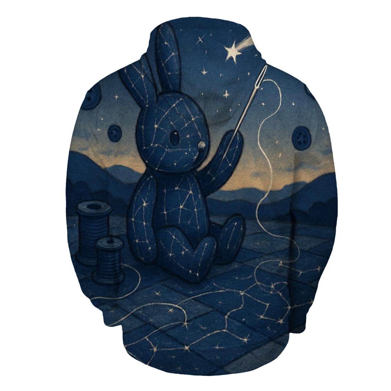 Stitched Constellation Rabbit hoodie styles