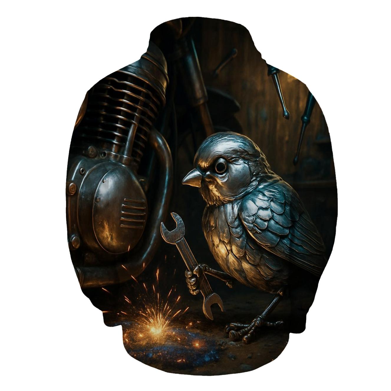 Chromed Sparrow Mechanic custom hoodies