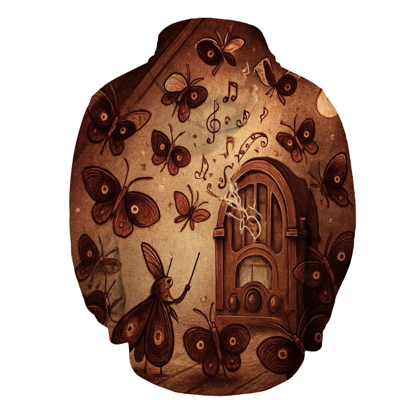 Retro Radio Moth Orchestra pullover hoodies