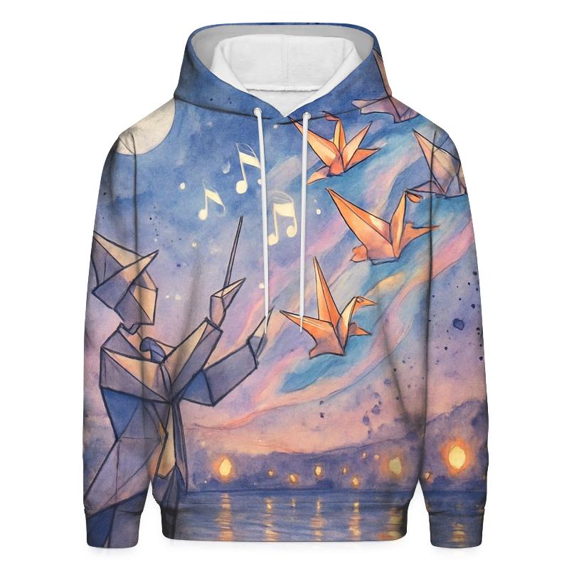 Paper Crane Conductor zip-up hoodies