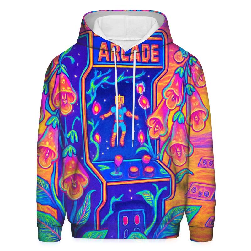 Mirage Arcade Foxglove zip-up hoodies