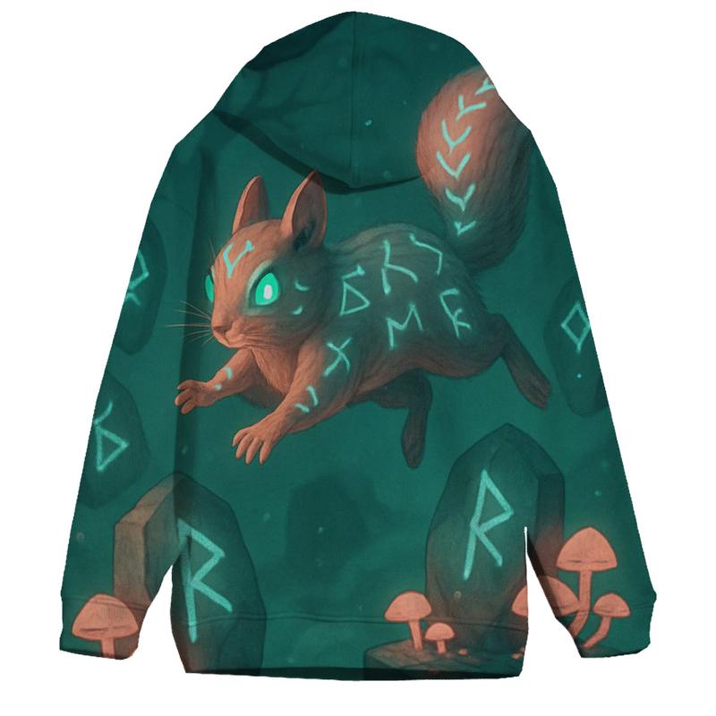 Glyphbound Squirrel zip-up hoodies