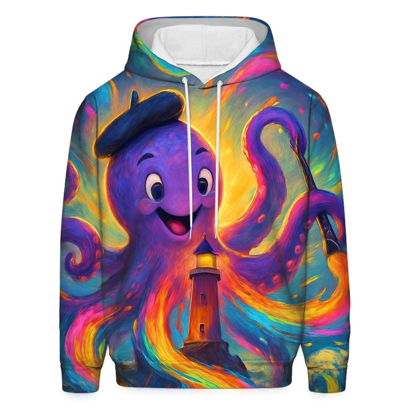 Polychrome Lighthouse Kraken hoodies fashion