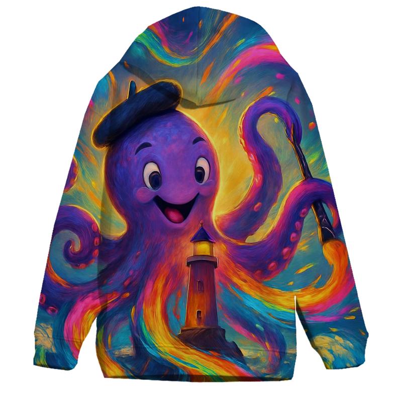 Polychrome Lighthouse Kraken hoodies fashion