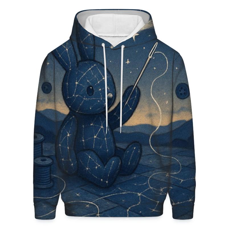 Stitched Constellation Rabbit hoodie trends