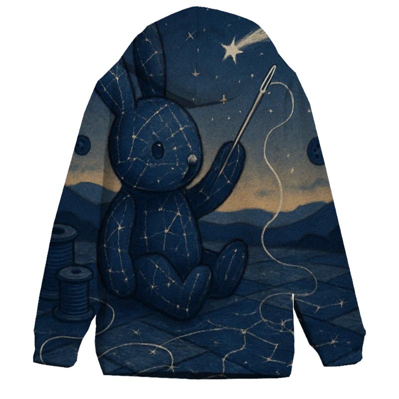 Stitched Constellation Rabbit hoodie trends