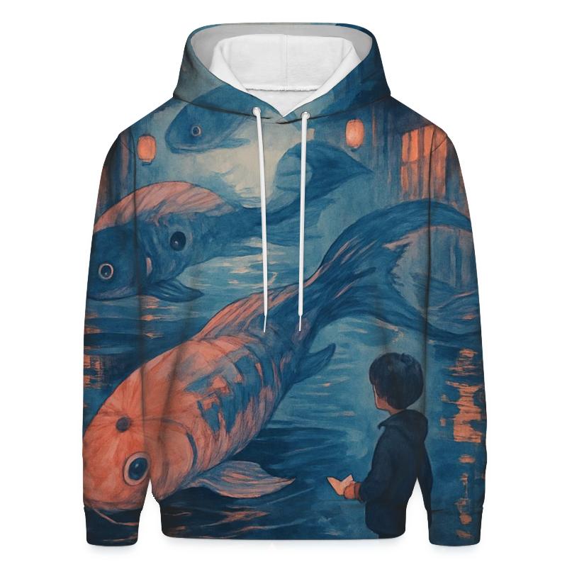 Paper Umbrella Koi zip-up hoodies