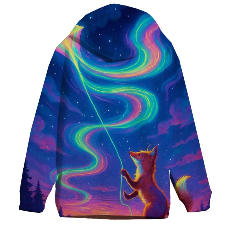 Aurora Kite Fox pullover hoodies